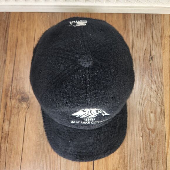 VTG Starter Salt Lake City 2002 Winter Olympic Games Fuzzy Hat Black Ear Flaps - Picture 7 of 11
